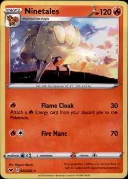 Pokemon Korean SV4K Ancient Roar #023/202 Ninetales - Image 1