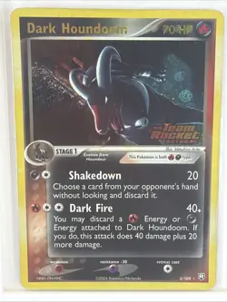 Pokemon TCG: Dark Houndoom - Team Rocket Returns 5/109 - Reverse Holo LP/MP - Image 1