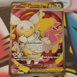 Pokemon Mega Audino EX 253/217 XY Full Art Ultra Rare Holo 270 HP Ear Force Mega - Image 1