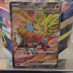 Pokemon Gouging Fire EX 188/162 SV05 Full Art Holo Ultra Rare 230 HP - Image 1
