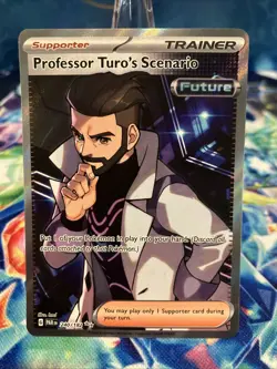 Professor Turo's Scenario 240/182 Sv04: Paradox Rift Holo Full Art Pokemon TCG - Image 1