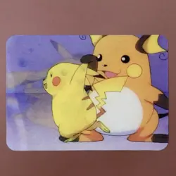Pokemon Pikachu Raichu Lenticular Flip Card Promo PIKA-0030D DVD Vintage - Image 1