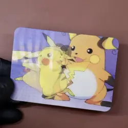Pokemon Pikachu Raichu Lenticular Flip Card Promo PIKA-0030D DVD Vintage - Image 2