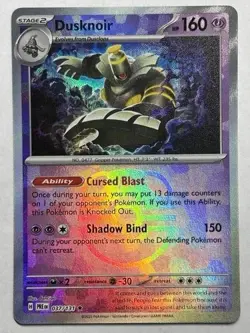Pokemon Dusknoir Master Ball Reverse Holo 037/131 Prismatic Evolutions NM - Image 1