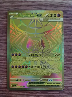 Pokemon Mega Zygarde ex Gold Hyper Rare 124/088 Perfect Order - Image 1