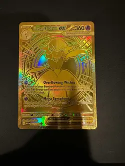Pokemon Mega Evolutions Mega Gardevoir EX 187/132 Mega Hyper Rare Gold - Image 1