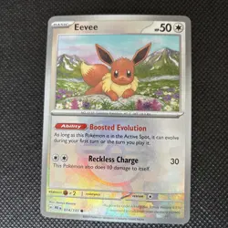 🔥Pokemon TCG-Eevee-Master Ball Pattern-074/131-Sv: Prismatic Evolutions-M/NM!🔥 - Image 1