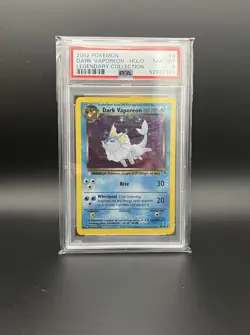 PSA 8 2002 Pokemon Legendary Collection 9/110 Dark Vaporeon-Holo - Image 1