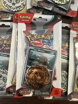 Pokemon Scarlet & Violet Obsidian Flames Coin Checklane Blister Pack Lot Of 9 2 820650853319 - Image 2