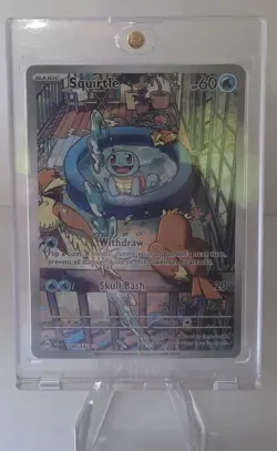 Pokemon TCG Squirtle 148/142 SV07 Stellar Crown Illustration Rare NM - Image 1