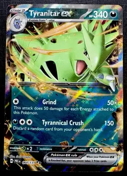 Tyranitar Ex 064/131 Prismatic Evolutions - DOUBLE RARE HOLO - 2025 Pokemon TCG - Image 1