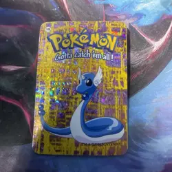 Pokemon 151 Vintage Pocket Monsters HOLO Prism Sticker 2000 Nintendo Dragonair - Image 1