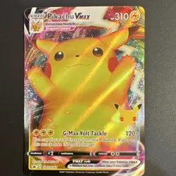 Pokemon TCG Pikachu VMAX SWSH062 Promo Holo Vmax 310 HP G-Max Volt Tackle - Image 1