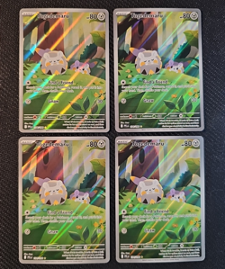 4x Togedemaru 104/094 Holo NM Pokemon TCG Phantasmal Flames Playset - Image 1