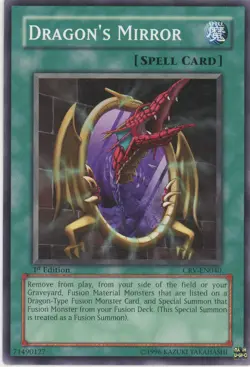 Yugioh Dragon's Mirror CRV-EN040 Common 1st Edition LP - Image 1