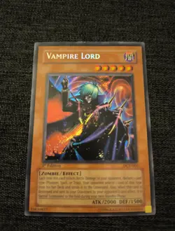 Yu-Gi-Oh! TCG Vampire Lord DCR-000 Secret Rare MP 1st Edition - Image 1