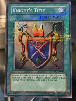 Knight's Title (Reshef of Destruction) (Super Rare) ROD-EN002 Yu-Gi-Oh! - Image 1