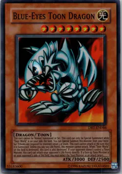 Yugioh Blue-Eyes Toon Dragon DB1-EN066 Super Rare NM - Image 1