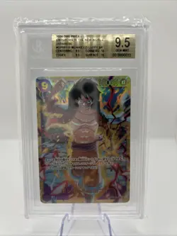 BGS 9.5 One Piece Monkey D Luffy Emperors in the New World Japanese OP09-119 SEC - Image 1