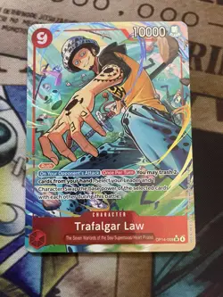 2025 One Piece Trafalgar Law (Alt Art) OP14-009 SR The Azure Sea’s Seven NM - Image 1