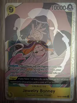 • Jewelry Bonney • OP13-108 SR Carrying On His Will Holo Foil One Piece TCG NM - Image 3