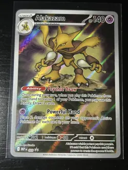 Alakazam 009 Pokemon Mega Evolution Holo Black Star Promo Card - Image 1