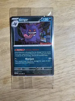 Pokemon Gengar GameStop Promo Holo Card POR 050/088 130 HP Stamped English Swirl - Image 1