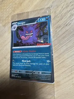 Pokemon Gengar GameStop Promo Holo Card POR 050/088 130 HP Stamped English Swirl - Image 2