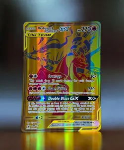 Pokemon Jumbo Card - Reshiram & Charizard GX - SM247 - Black Star Promo - Image 1