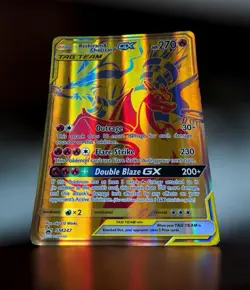 Pokemon Jumbo Card - Reshiram & Charizard GX - SM247 - Black Star Promo - Image 2
