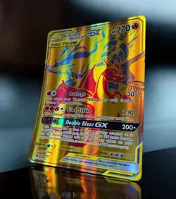 Pokemon Jumbo Card - Reshiram & Charizard GX - SM247 - Black Star Promo - Image 3