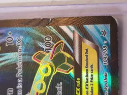 Pokemon TCG Rayquaza EX Full Art Card Roaring Skies 2015 104/108 MP - Image 3