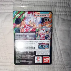 One Piece Bandai Namco Monkey.D.Luffy US Voyage Card SEALED w/unopened poster - Image 2