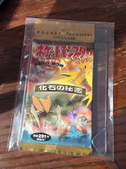 Nintendo Pokemon TCG Fossil Booster Pack Japanese 10 Cards Kabutops Zapdos - Image 1