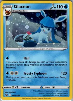 Glaceon SWSH192 Holo SWSH: Sword & Shield Promo Cards - Pokemon Card - NM - Image 1