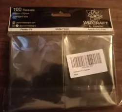 100 Pack Card Sleeves MTG CCG Assassin Wizcraft trading standard size 66x92 NEW - Image 2