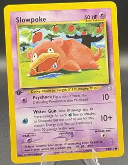 Pokemon Card - Neo Genesis 73/111 - SLOWPOKE **1st Edition** - NM - Image 1