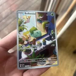 Pokemon TCG Bulbasaur Stellar Crown Illustration Card 143/142 - Image 2