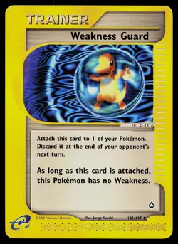 Pokemon Card - Weakness Guard Aquapolis 141 Uncommon - Image 1