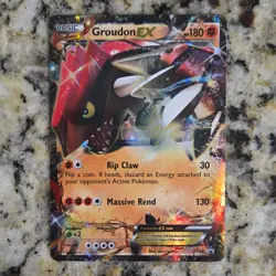 Pokemon Groudon EX Promo Holo Basic 180HP XY42 XY 2015 English Card - Image 1