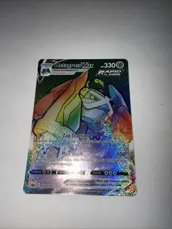 Pokemon Metagross VMAX Rainbow Rare TCG Card 208/198 Chilling Reign - Image 1