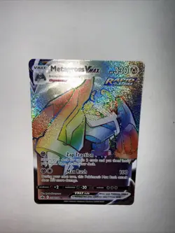 Pokemon Metagross VMAX Rainbow Rare TCG Card 208/198 Chilling Reign - Image 2