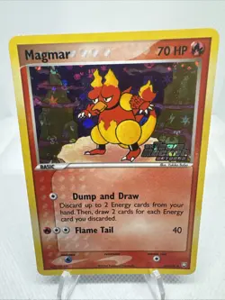 2004 Magmar EX Team Rocket Returns 44/109 Reverse Holo Stamped Pokemon Card - Image 1