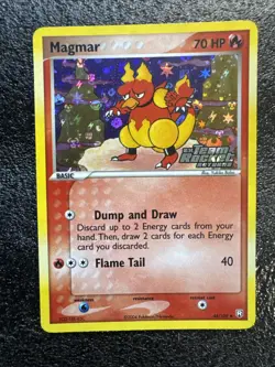 2004 Magmar EX Team Rocket Returns 44/109 Reverse Holo Stamped Pokemon Card - Image 3