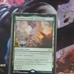 Yavimaya, Cradle of Growth Modern Horizons 2 Rare Land Green Wizards 261 - Image 3