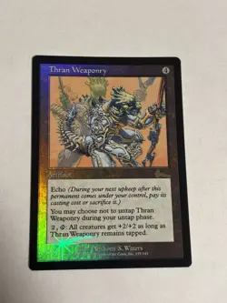 MTG Urza's Legacy FOIL Rare Thran Weaponry Excellent - NM Condition - Image 1