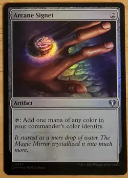 X 1 Arcane Signet FOIL NM-M CMM 367 MTG Magic The Gathering - Image 2