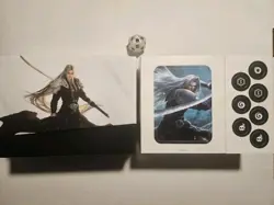 Magic The Gathering Final Fantasy Storage Box w/ dice & cutouts - Image 1