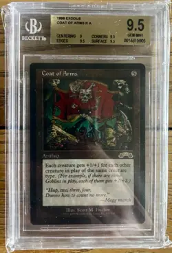 Magic The Gathering Beckett 9.5 Coat Of Arms - Image 1