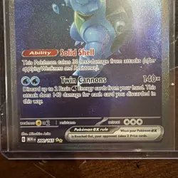 Pokemon Blastoise ex 200/165 SIR SV151 English NM Fresh Pull Full Art Holo - Image 4